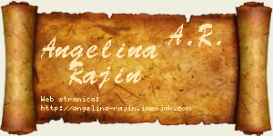 Angelina Rajin vizit kartica